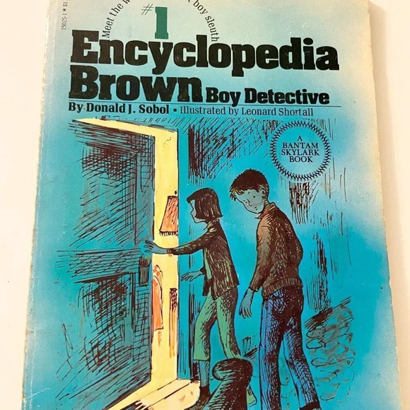 Vintage 1978 Encyclopedia Brown Boy Detective Book A Bantam Skylark Book - Picture 8 of 15